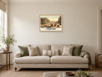 St George's Hall, Liverpool, 1890s Heritage Print at A2, in a natural wood frame, in a sitting room