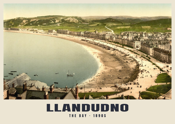 The Bay, Llandudno, ca. 1890–1900 Historischer Druck