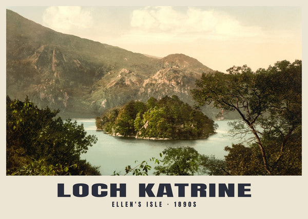 Ellen's Isle, Loch Katrine, 1890–1900 circa, Stampa storica