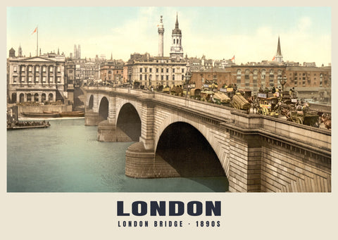 Most London Bridge, ok. 1890–1900 Heritage Print