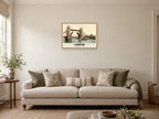 Tower Bridge, London, 1890s Heritage Print at A2, in a natural wood frame, in a sitting room