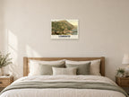 Lynton and Lynmouth Poster at A2, as a poster, above a bed
