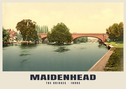 De Theems bij Maidenhead, ca. 1890–1900 Heritage Print