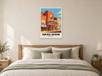 Moot Hall, Maldon Poster at A1, as a poster, above a bed