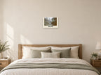 Janet’s Foss, Malham, 1989 Heritage Print at A3, as a poster, above a bed