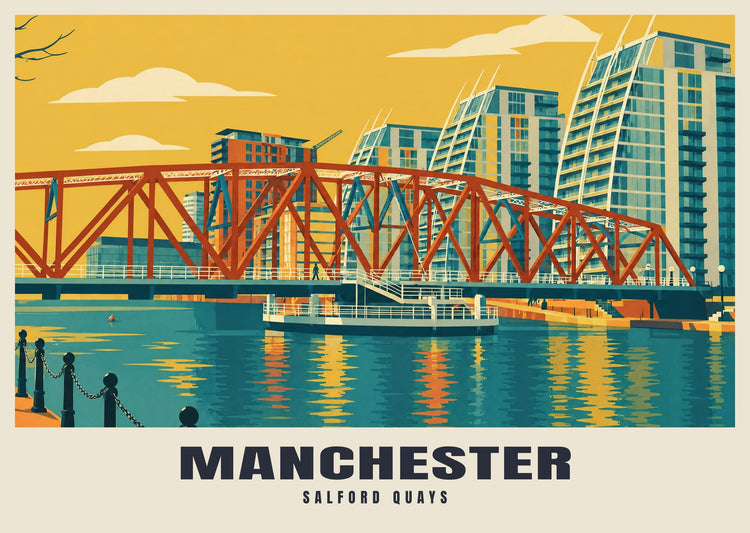 Salford Quays, Manchester Poster