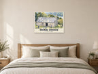 St Tysilio’s Church, Menai Bridge Poster at A1, as a poster, above a bed