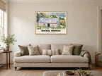 St Tysilio’s Church, Menai Bridge Poster at A1, in a natural wood frame, in a sitting room