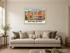 Bletchley Park, Milton Keynes Poster at A1, in a natural wood frame, in a sitting room