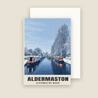 Aldermaston Wharf Christmas card with its envelope