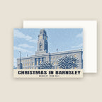Barnsley Town Hall Christmas card with its envelope