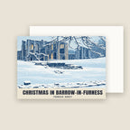 Furness Abbey, Barrow-in-Furness Christmas card with its envelope
