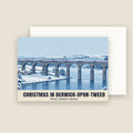 Royal Border Bridge, Berwick-upon-Tweed Christmas card with its envelope