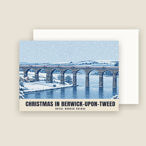 Royal Border Bridge, Berwick-upon-Tweed Christmas Cards (Pack of 10)