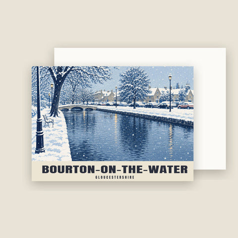 Cartes de Noël de Bourton-on-the-Water (lot de 10)
