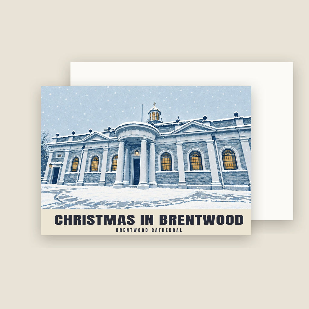 Brentwood Cathedral Christmas card with its envelope
