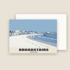 Viking Bay, Broadstairs Christmas card with its envelope