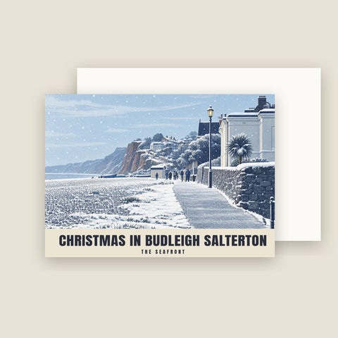 The Seafront, Budleigh Salterton Christmas Cards (Pack of 10)