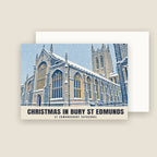 St Edmundsbury Cathedral, Bury St Edmunds Christmas card with its envelope