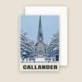 Callander Christmas card with its envelope