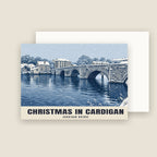 Cardigan Bridge Christmas card with its envelope