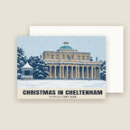 Pittville Pump Room, Cheltenham Christmas card with its envelope