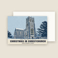 Christchurch Priory Christmas card with its envelope