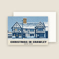 Ancient Priors, Crawley Christmas card with its envelope