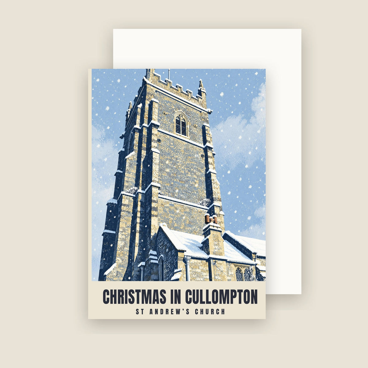 St Andrew’s Church, Cullompton Christmas card with its envelope