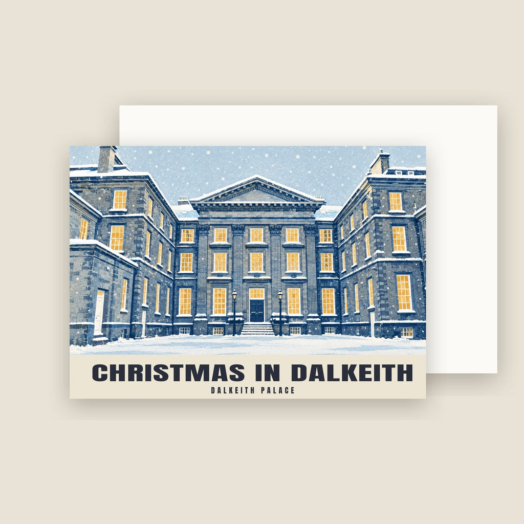 Dalkeith Palace Christmas card with its envelope