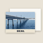 Deal Pier Christmas card with its envelope