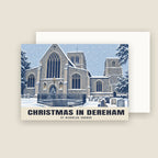 St Nicholas Church, Dereham Christmas card with its envelope