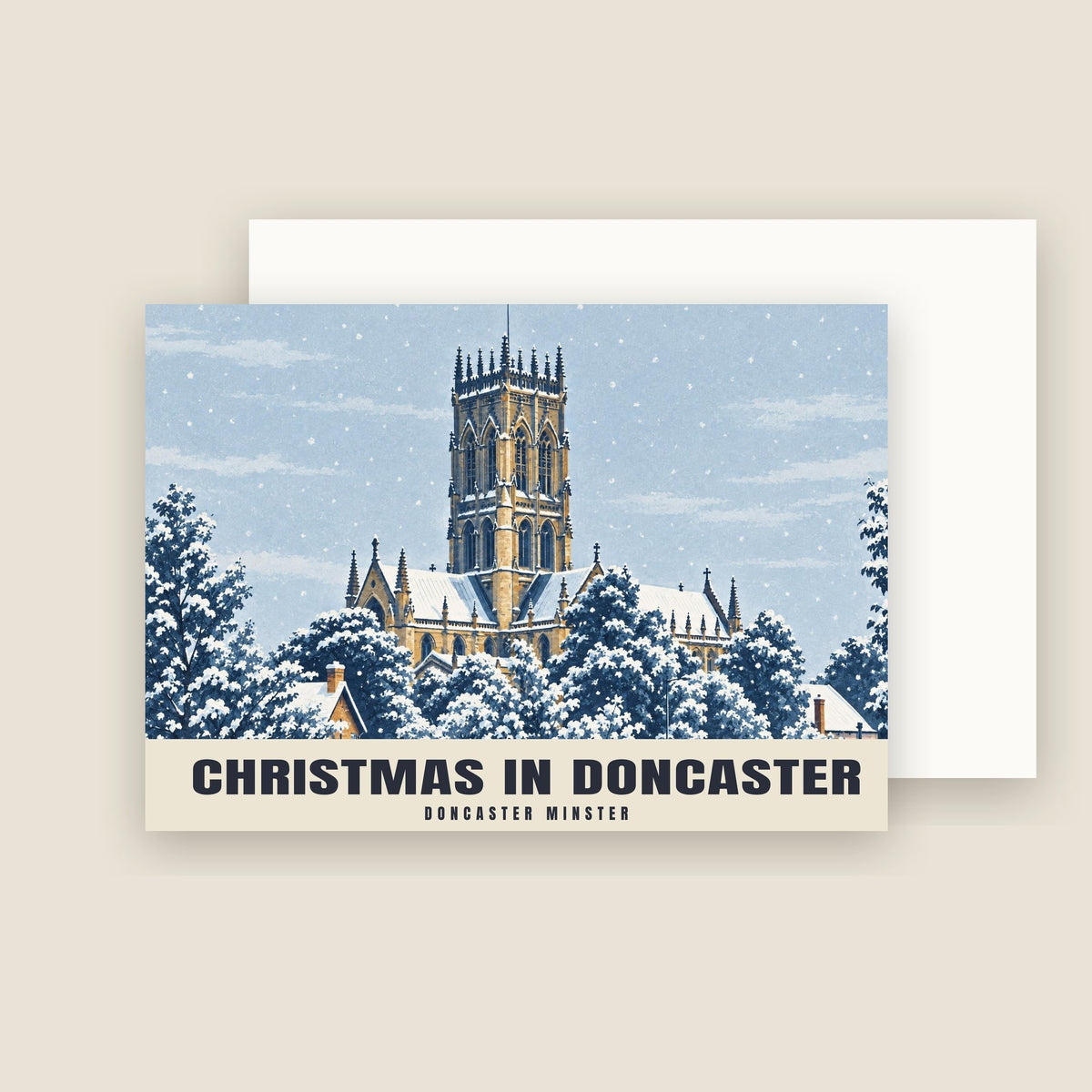 Doncaster Minster Christmas card with its envelope