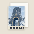 Dover Castle Christmas card with its envelope