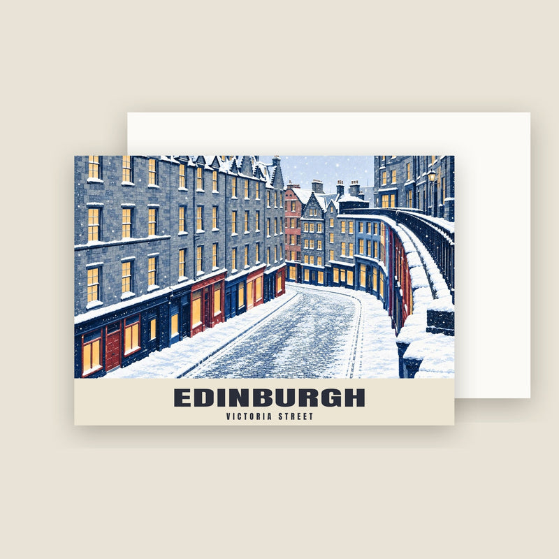 Weihnachtskarten „Victoria Street, Edinburgh“ (10er-Pack)