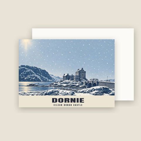 Tarjetas de Navidad del Castillo de Eilean Donan, Dornie (paquete de 10)