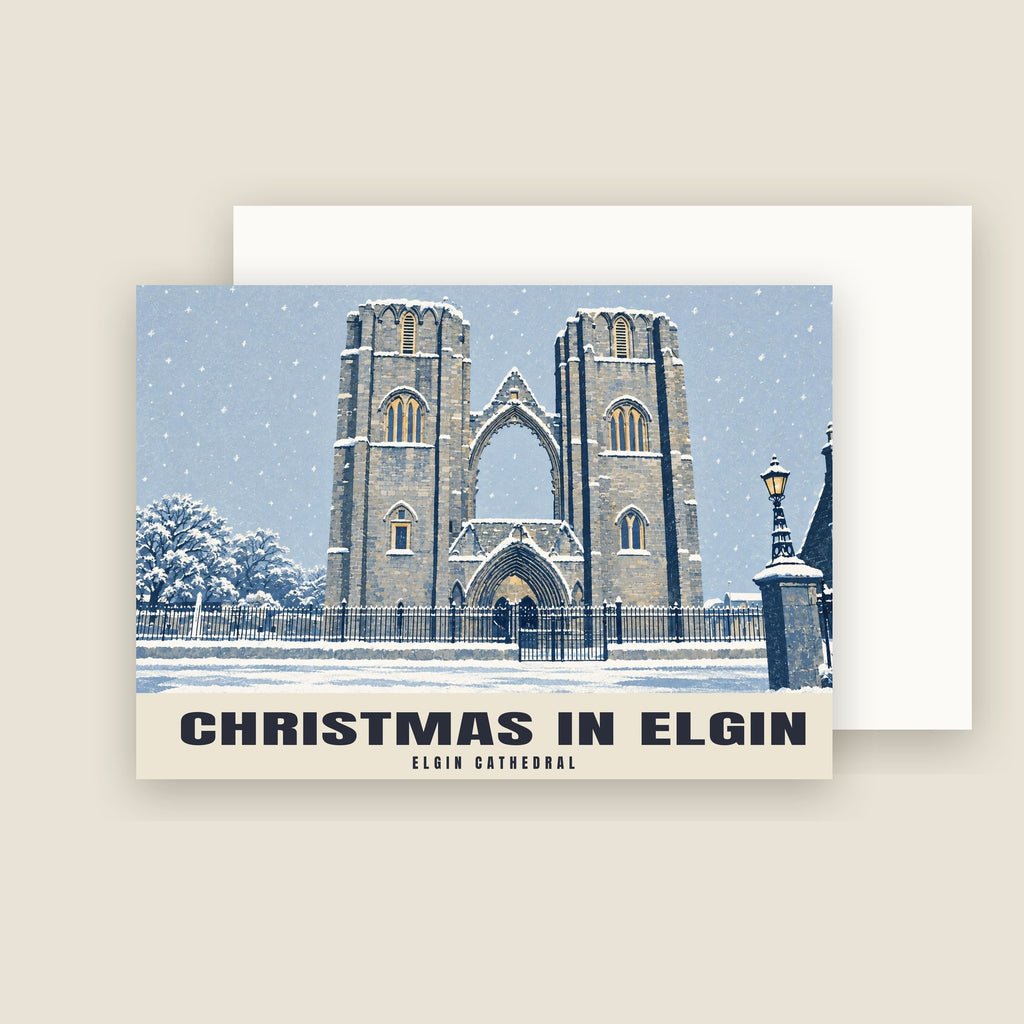 Elgin Cathedral Christmas card with its envelope