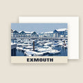 Exmouth Marina Christmas card with its envelope