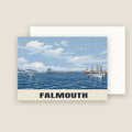 Falmouth Christmas card with its envelope