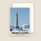 Pharos Lighthouse, Fleetwood Christmas card with its envelope