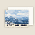 Glen Nevis, Fort William Christmas card with its envelope
