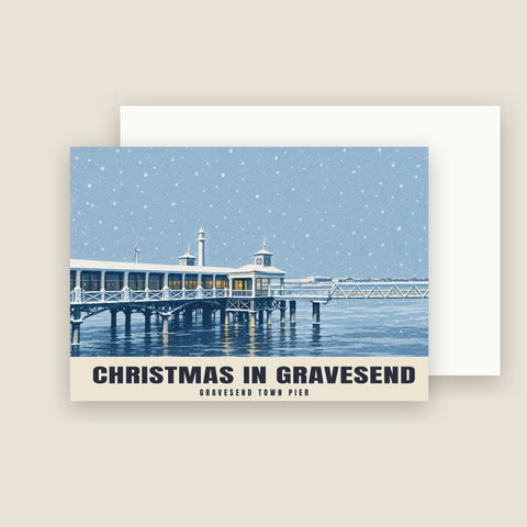 Gravesend Town Pier Christmas Cards (Pack of 10)