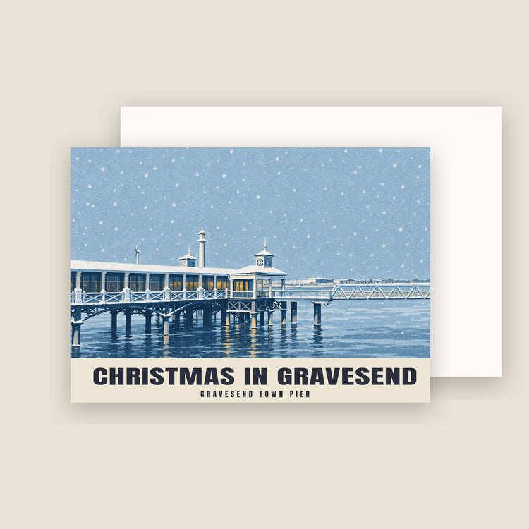 Gravesend Town Pier Christmas Cards (Pack of 10)