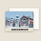 Greenwich Christmas card with its envelope