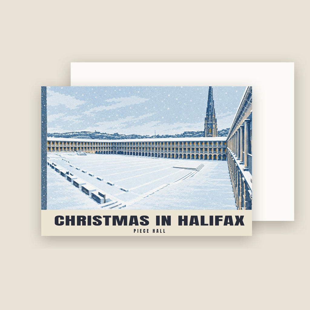 Piece Hall, Halifax Christmas card with its envelope