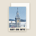 Hay-on-Wye Christmas card with its envelope