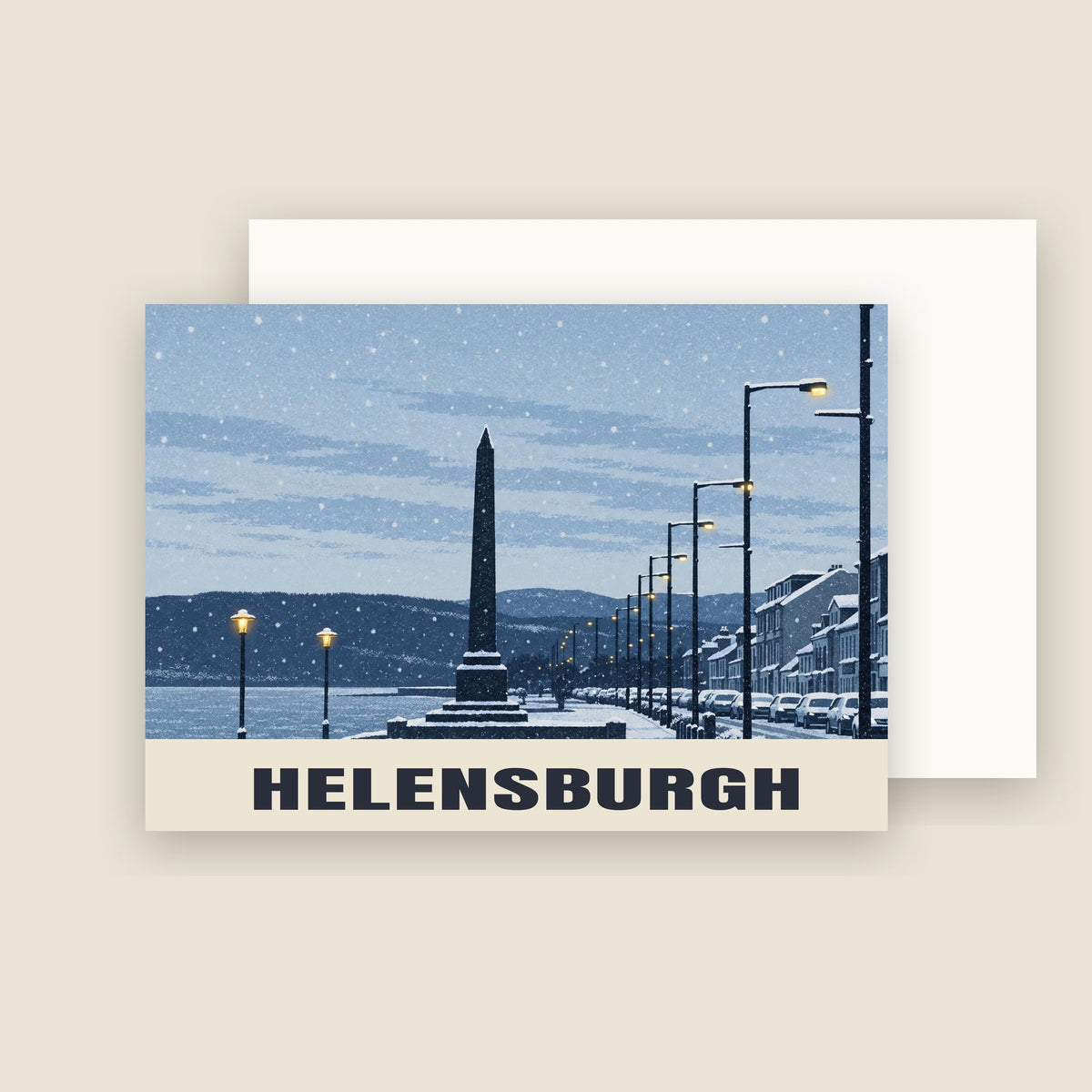 Helensburgh Christmas card with its envelope