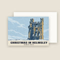 Helmsley Castle Christmas card with its envelope
