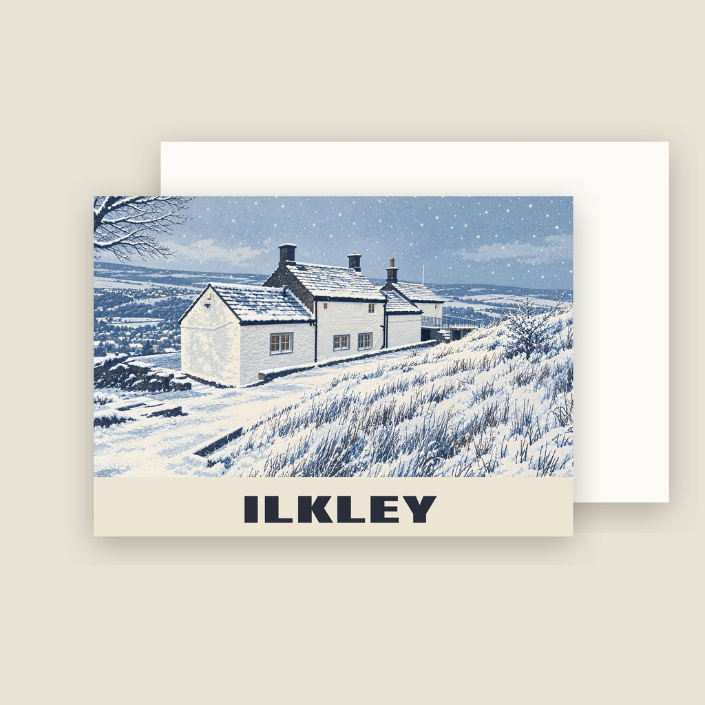 White Wells, Ilkley Christmas card with its envelope