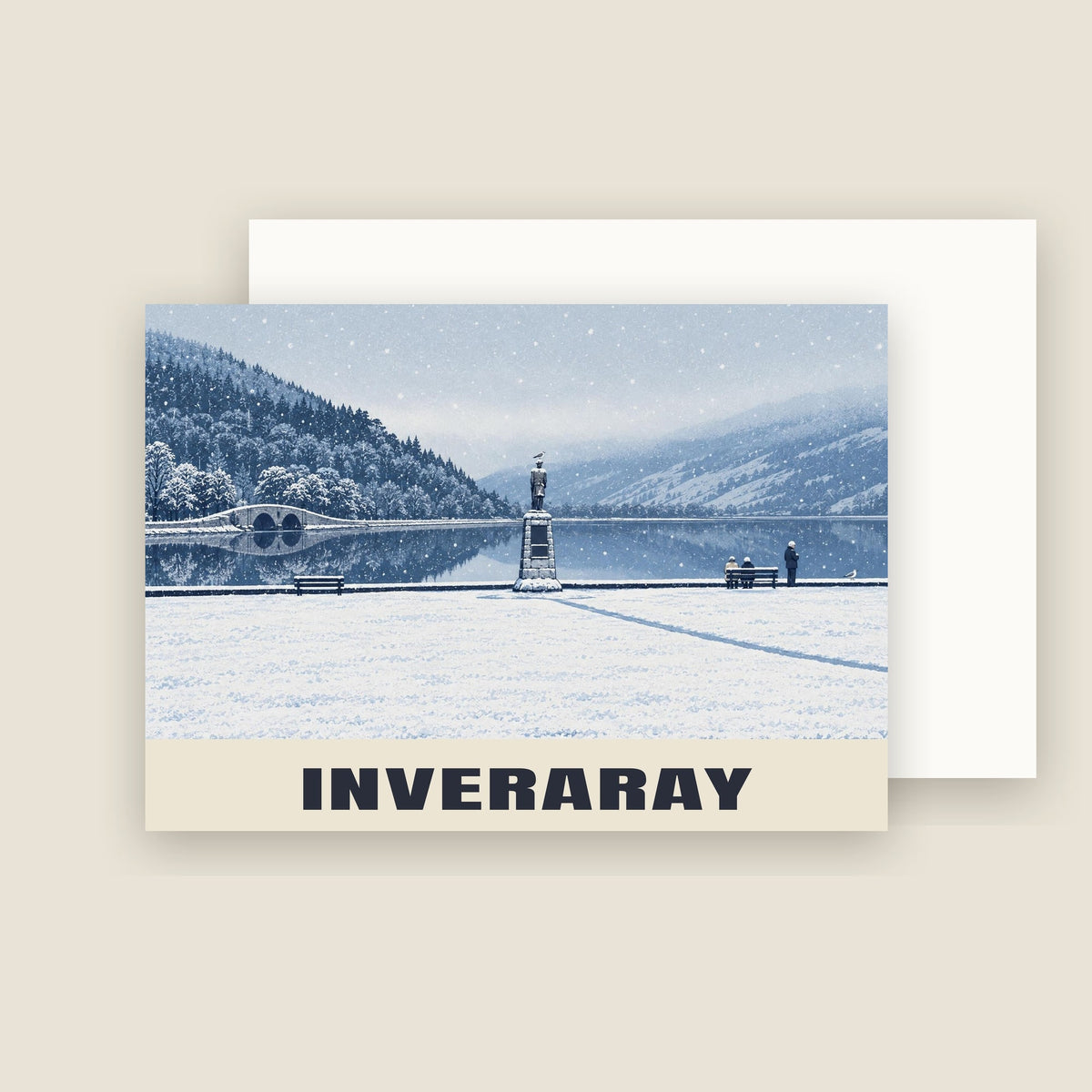 Inveraray Christmas card with its envelope